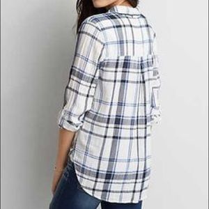 ARO Plaid Boyfriend Shirt